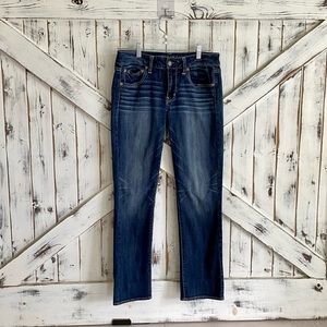 American Eagle Outfitters Jeans, Straight Super Stretch, Size 8